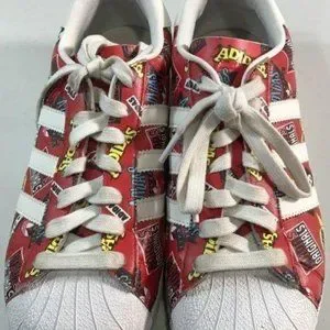 adidas | Shoes | Adidas Originals X Nigo Red Superstar Nigo  display picture 3